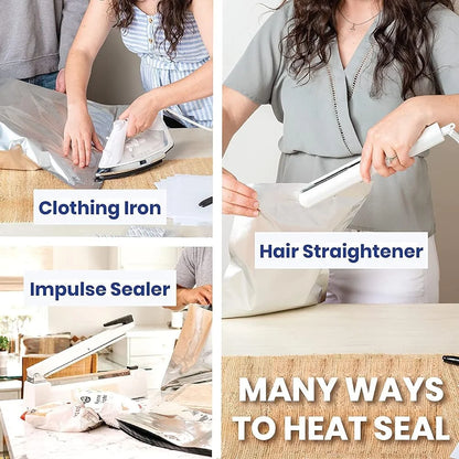 75  Mylar Bags - Bundle - 1 Gallon (5 Mil, 10In X 14In) with 80 400Cc Oxygen Absorbers, 80 Sticker Labels - Heat Sealable, Food Safe, Long Term Food Storage & Survival - Black