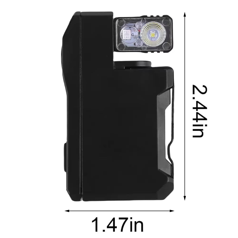 Rechargeable Flashlight EDC Flashlight Portable Flat Pocket Flashlight Small Flashlight for Outdoor Home Emergency Flashlight