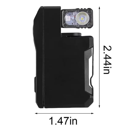 Rechargeable Flashlight EDC Flashlight Portable Flat Pocket Flashlight Small Flashlight for Outdoor Home Emergency Flashlight