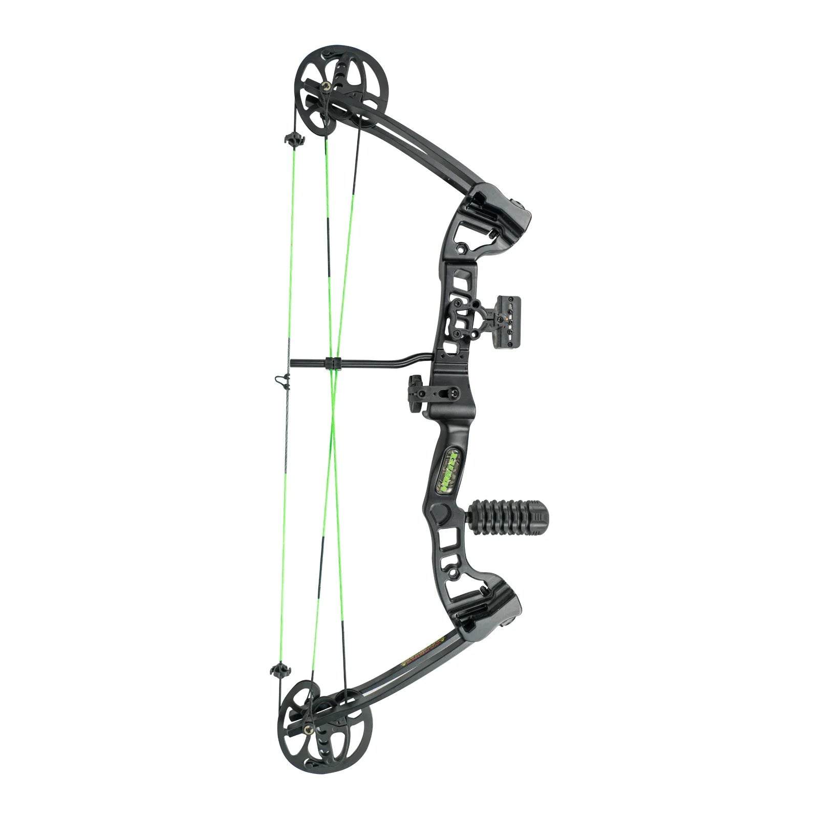 Outdoors Black Youth Vortex Compound Bow Right Handed, 19-45Lb Draw, 21-27" Draw Length