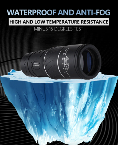 Night Vision BAK4 Prism High Power 40X60 Monocular Binoculars