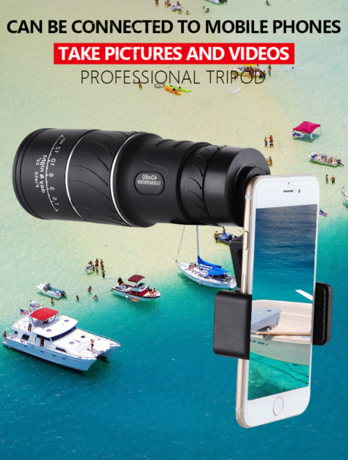 Night Vision BAK4 Prism High Power 40X60 Monocular Binoculars