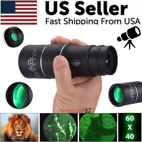 Night Vision BAK4 Prism High Power 40X60 Monocular Binoculars