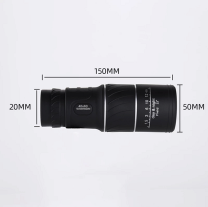 Night Vision BAK4 Prism High Power 40X60 Monocular Binoculars