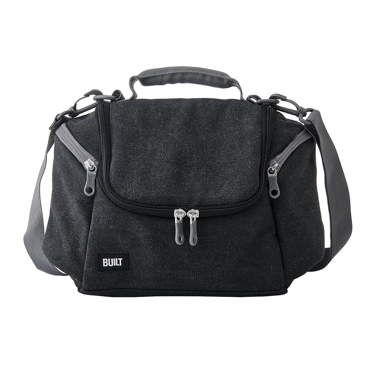 (2 Pack)  Oxford All Day Adult Reusable Lunch Bag Black