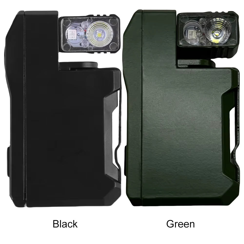 Rechargeable Flashlight EDC Flashlight Portable Flat Pocket Flashlight Small Flashlight for Outdoor Home Emergency Flashlight